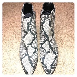 Circus by Sam Edelman snake ankle boots booties